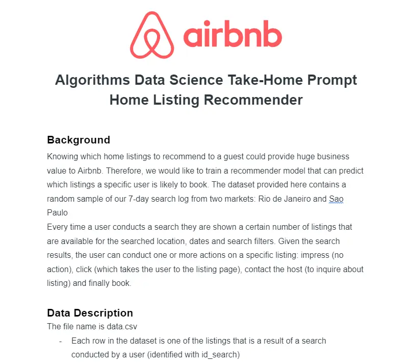 Airbnb : home assignment