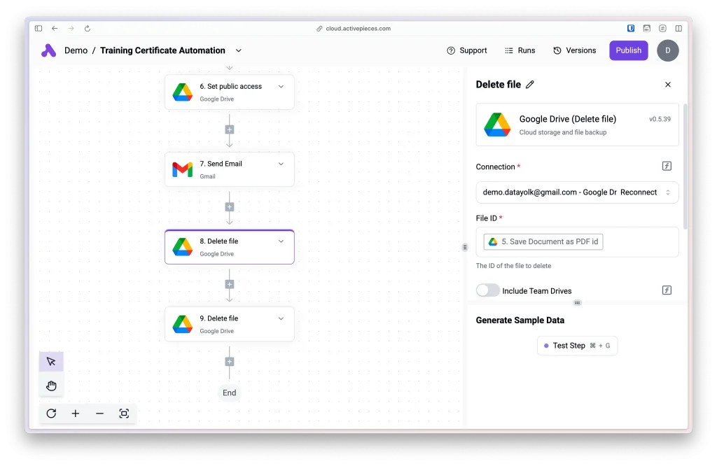 ลบไฟล์ที่สร้างใหม่ออก เพื่อลดการใช้งานพื้นที่ใน Google Drive