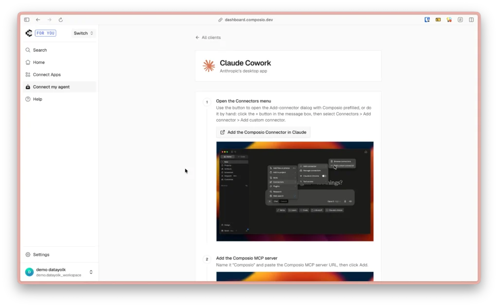 เชื่อมต่อ Claude Cowork เข้ากับ Composio